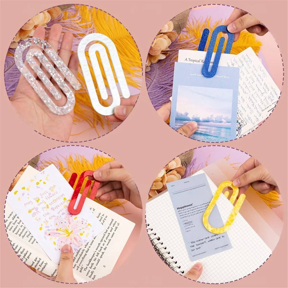 

AA98 Decorative Jumbo Paper Clips,11-Pack,Personalized Office Paperclips for Home, Gift, Crafts, Classroom, School, Teacher