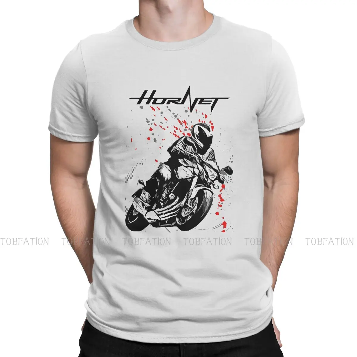 Adventure Motorcycle Tour CB600F Hornet T Shirt Harajuku Grunge High Quality Tshirt Oversized O-Neck Men Clothing