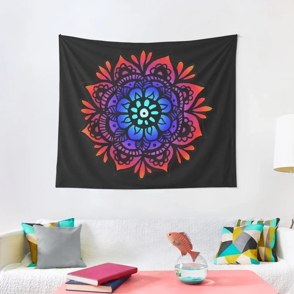 

Colorful Rainbow Mandala Tapestry Decorative Wall Living Room Decoration Room Decorations Aesthetics Cute Room Things Tapestry