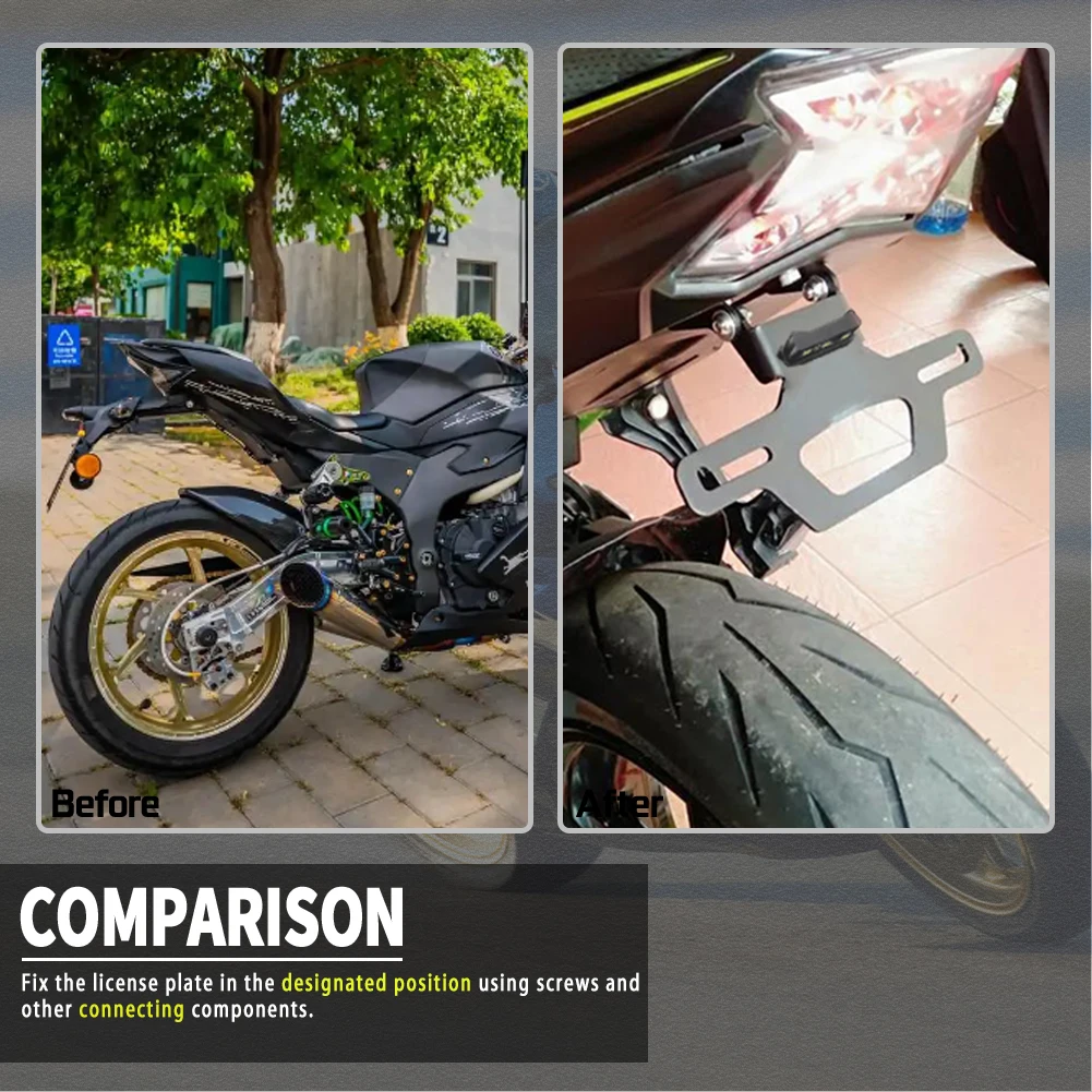 

Rear Tail Tidy Fender Eliminator License Plate Holder ZX 25R 4R 4RR ZX400 ZX250 For KAWASAKI NINJA ZX25R ZX4R ZX4RR