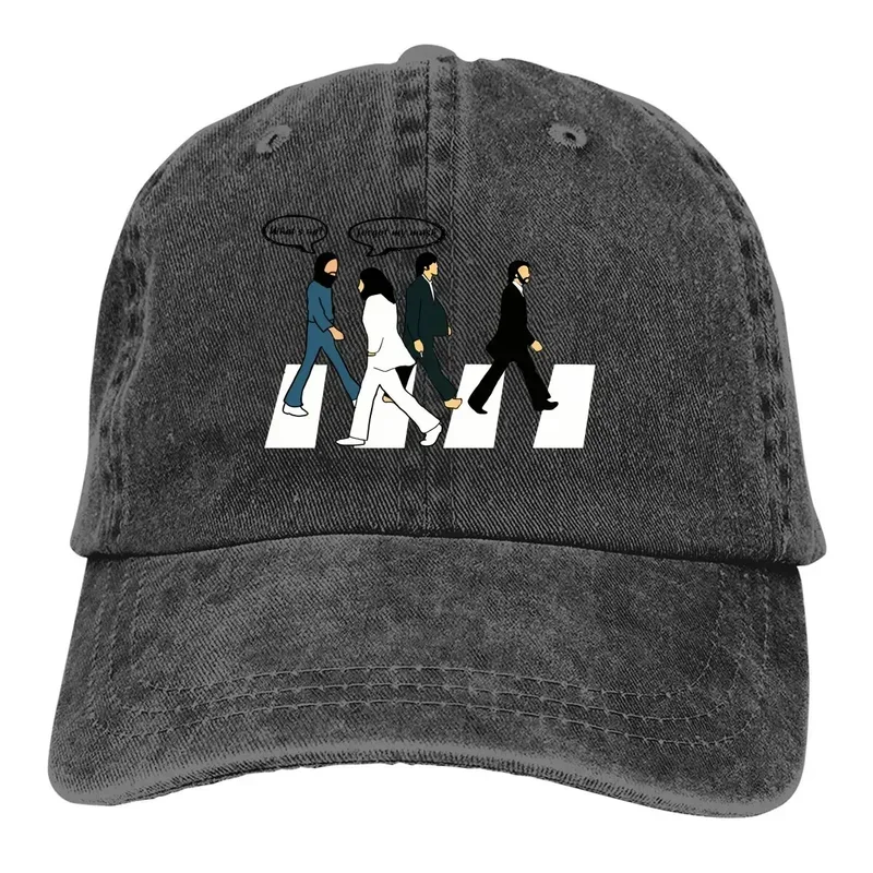 The Beatle Band Multicolor Hat Peaked Women'S Cap Abbey Road John Forgets His Mask BLue Personalized Visor Protection Hats