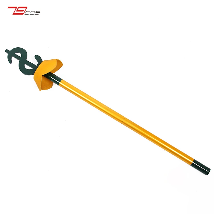 Anime Helluva Boss Mammon Bastone da passeggio Maschera per il personale Puntelli Cosplay Accessori per costumi per feste di Natale di Halloween