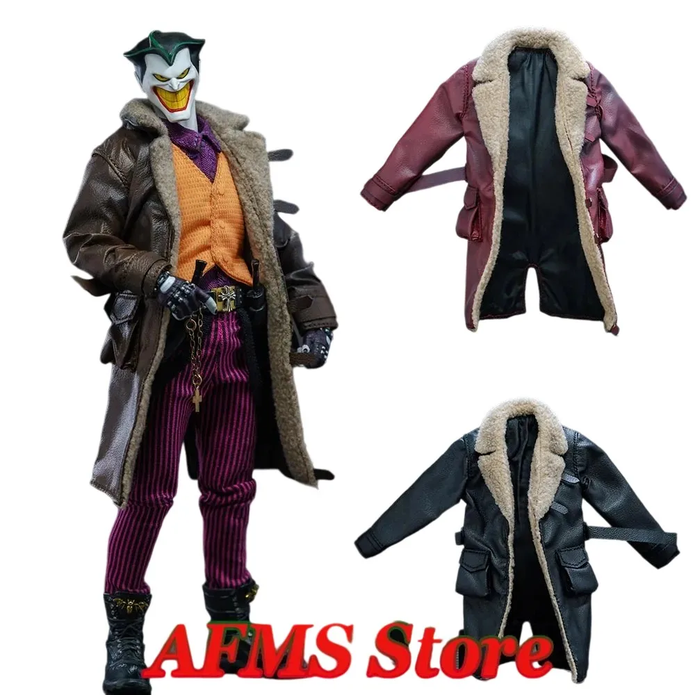 3 color 1/12 Scale Male Soldier Windbreak Jacket PU Made-old Fur Collar Coat Fits 6Inch SHF NW Action Figure Body Model