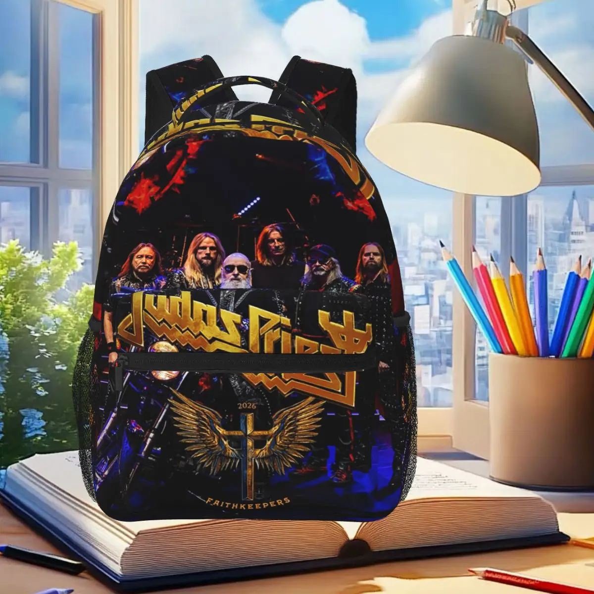 The Amazing Band Judas Priest Backpack Student Boys Girls BookBag Kids School Bag Computer Shoulder Bags for Men Women