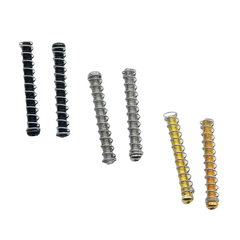 1Set Electric Guitar Double Coil Humbucker Pickup Bezel Height Adjustment Screws Springs Black Gold Chrome Replacement Accessori