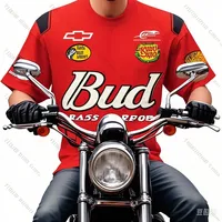 Motorcycle Dale Earnhardt Jr. Jr Motorsports Official Team Apparel Budweiser No.8 Street Quick-Drying Breathable Cycling T-Shirt
