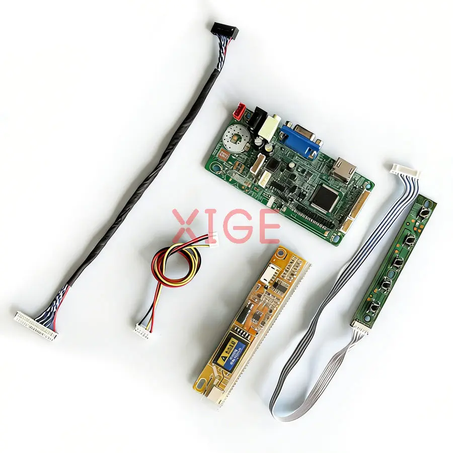 LCD Display Drive Controller Board Fit LP154WX5 LP154WX4 LP154WX2 LP154W01 VGA+HDMI 1280x800 1280*800 30 Pin LVDS 1-CCFL Kit DIY