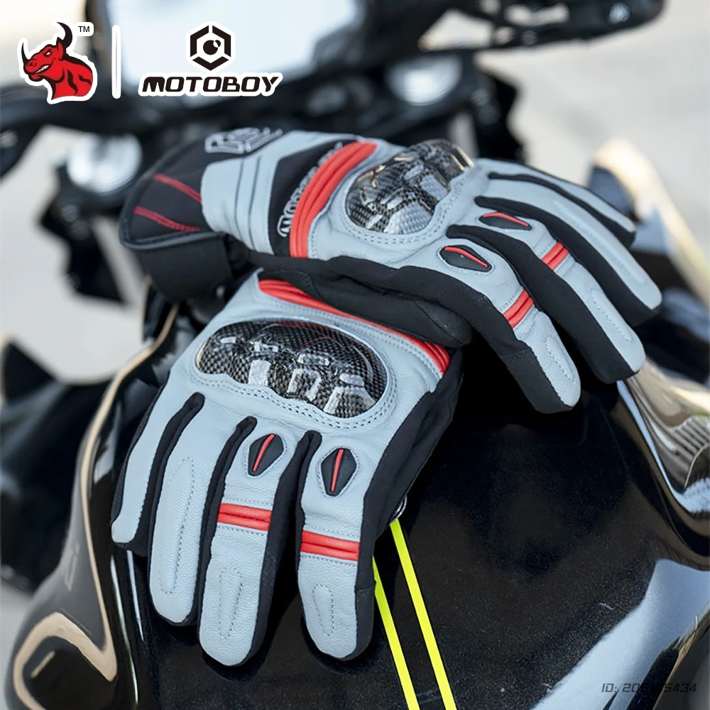 

Men's Motorcycle Gloves Winter Breathable Motorbike Glove Motocross Bicycle Riding Gloves Full Finger Racing Gloves Touch Screen