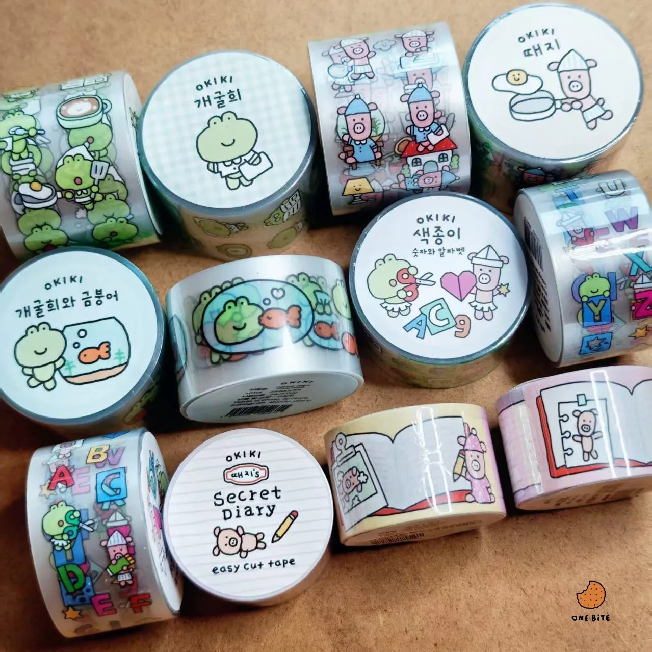 Korean Journaling Tape & PVC Die-Cut Tape, Removable Sticker Roll for Scrapbooking & Planner