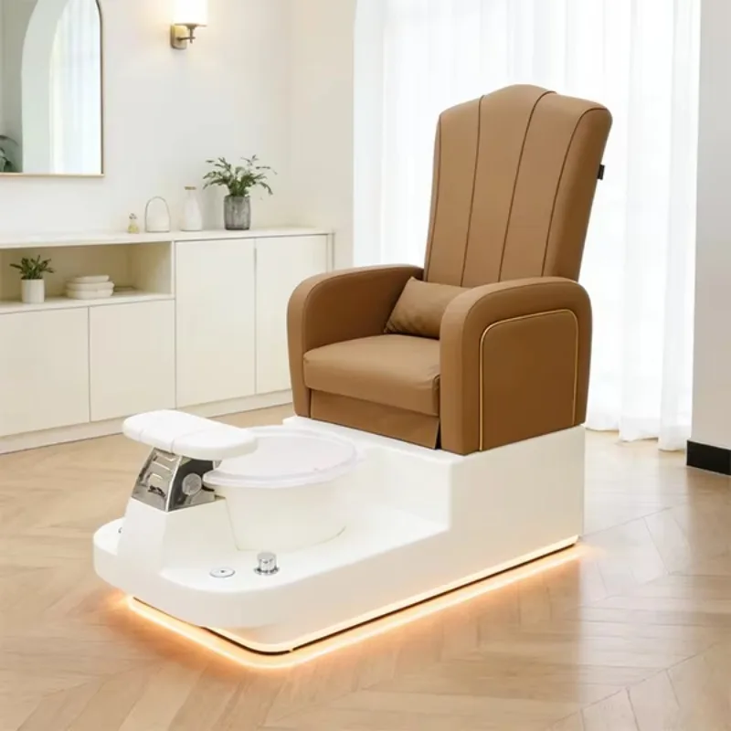 

Furniture Throne Chairs Pedicure Station Adjustable Backrest Electric Recliner Massage Pedicure Chair For Barber Shop