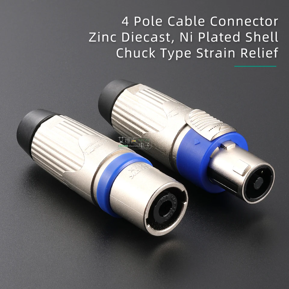 NEUTRIK NLT4FXX SpeakON Connector 4-Pole Metal