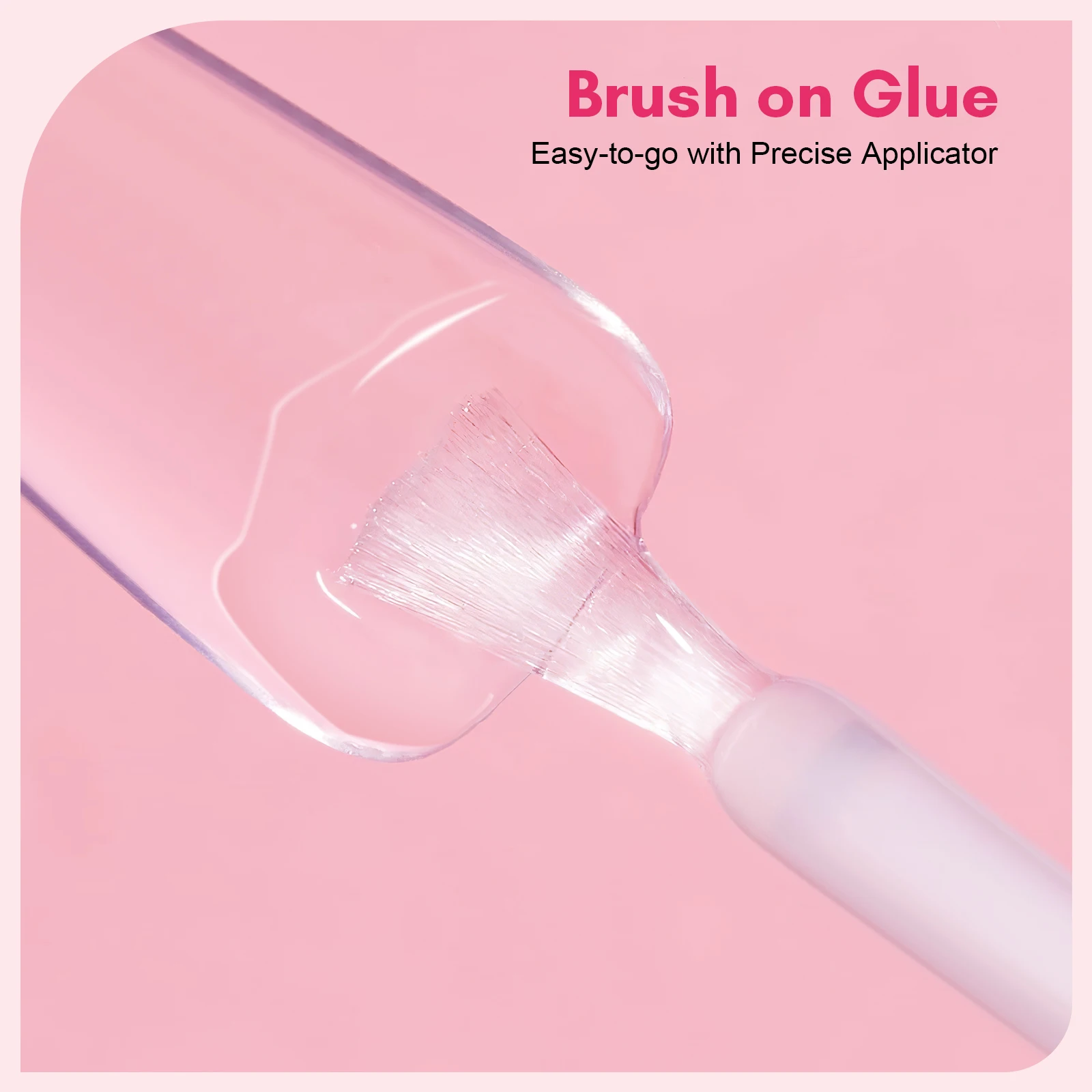 Makartt Superstarker Nagelkleber zum Aufdrücken der Nägel: Acryl-Nagelspitzen – künstliche Nägel – Pinsel in Salonqualität, schnell trocknend, einfach anzubringen