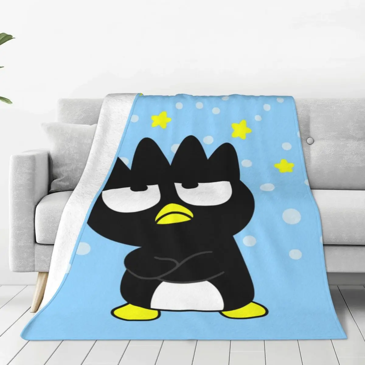 

Custom 3D Print BADBADTZ-MARU Cartoon Blankets Comfortable Soft Flannel Winter Throw Blanket for Sofa Outdoor Bedroom
