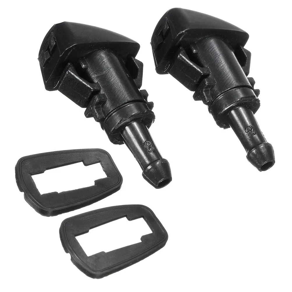 

1Pair Car Front Windshield Washer Nozzles High Quality Replacement Auto Wiper Nozzle Spray Kit Front Washer Spray Car