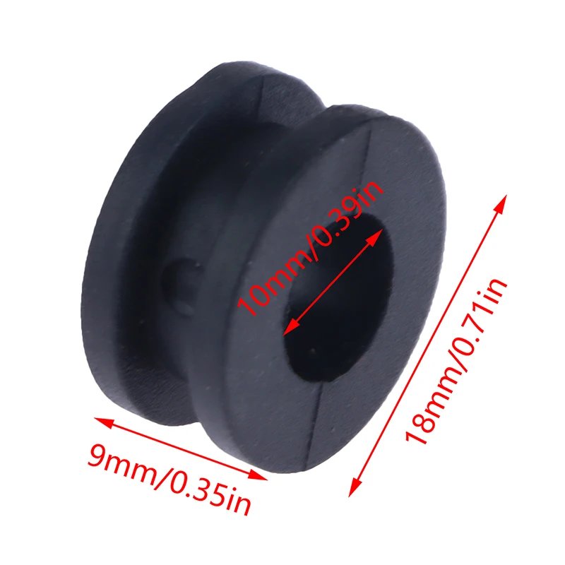 High Quality 10Pcs/set Motorcycle Side Cover Rubber Grommets Gasket Fairings Motorcycle Accessories 18*10*9mm