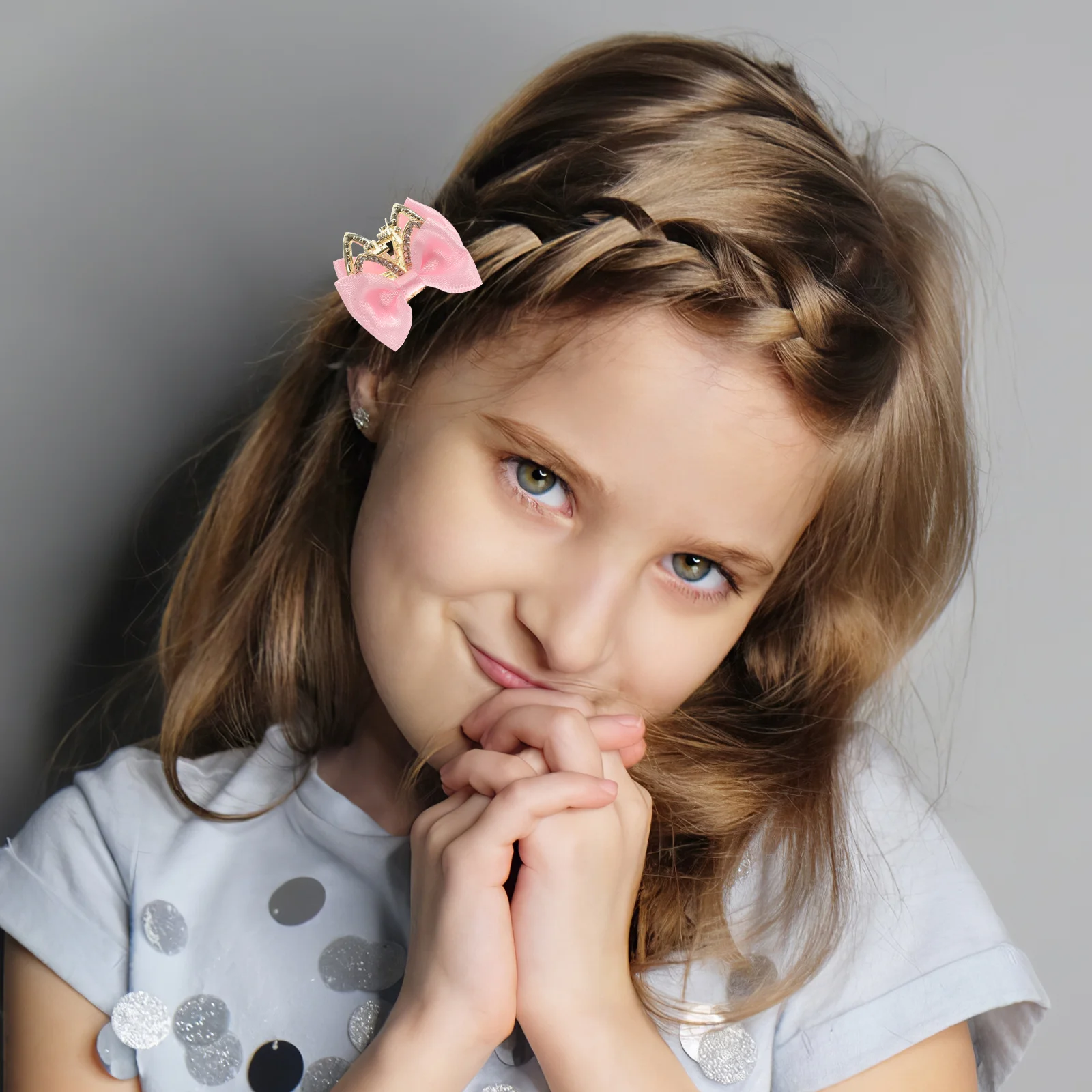 

2Pcs Bow Claw Clips Mini Small Metal Hair Claws Bow Knot Jaw Clips Suitable for Long Thick Fine Hair Metal Claw Clip