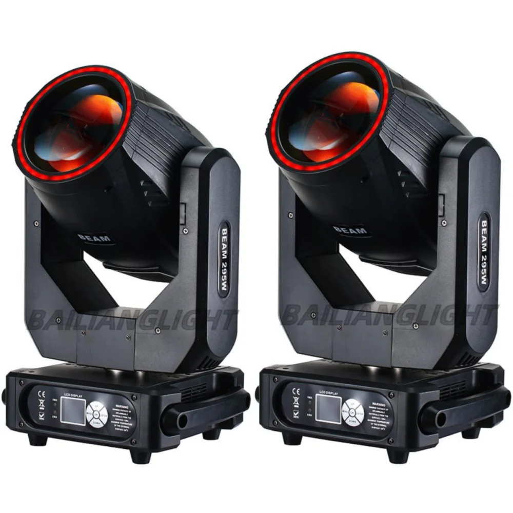 2PCS 295W 14R Beam Moving Head RGBW DMX512 Stage Lights DMX Controlled Sound Activated Play DJ Light For Wedding Party Music