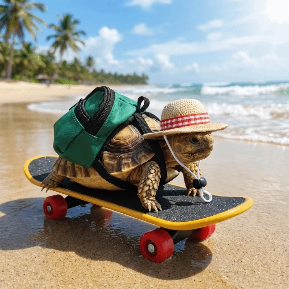 2027 Creative Pet Skateboard Toys Set Interactive Funny Parrot Skateboard with Backpack Plastic Lizard Mini Scooter Pet Gifts