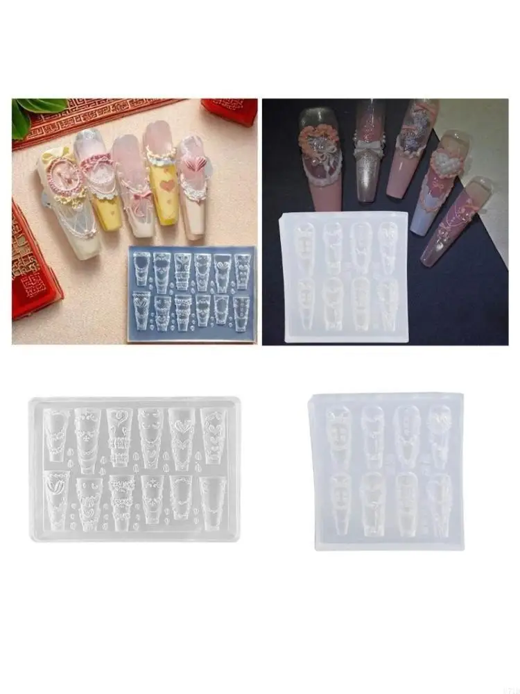 Professional Silicone Mold Intricate Carved Easy Demolding For Resin Crafts DIY Accessories