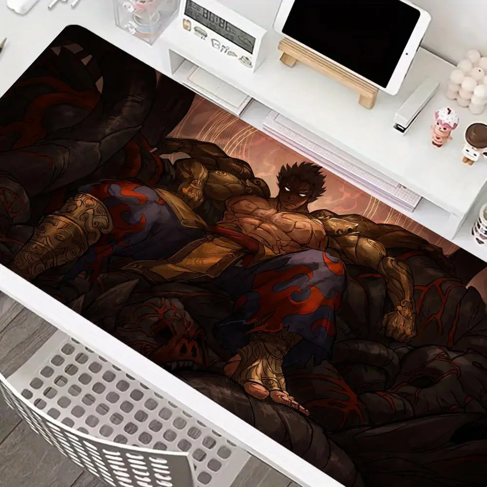 

Новый большой игровой коврик для мыши Asura's Wrath, серия Dark, мягкий коврик для компьютерного стола, резиновый нескользящий коврик для компьютерного стола, коврик для геймеров