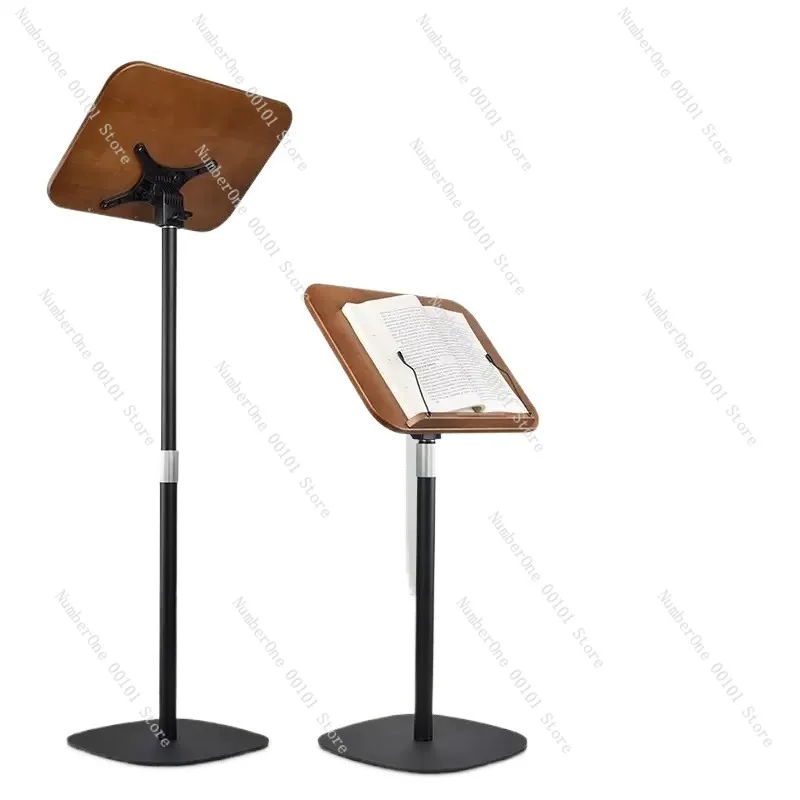 Estantería de madera para lectura por la mañana para niños, soporte de lectura de pie, soporte para partituras musicales, canto, soporte de lectura retráctil