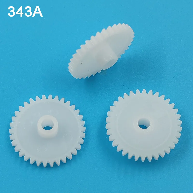 343A 0.5M 18MM Gear Modulus 0.5 34 Tooth Plastic Gear Toy Accessories 34T 3A 10pcs/lot