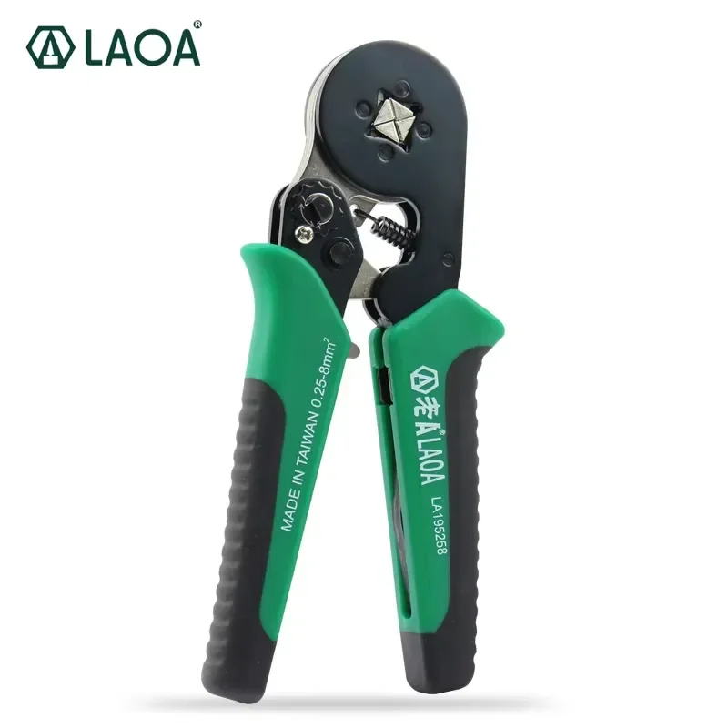 LAOA Tubular Terminal Crimping Pliers Mini Electricians Tools 0.25-8mm² High Precision Clamp Sets