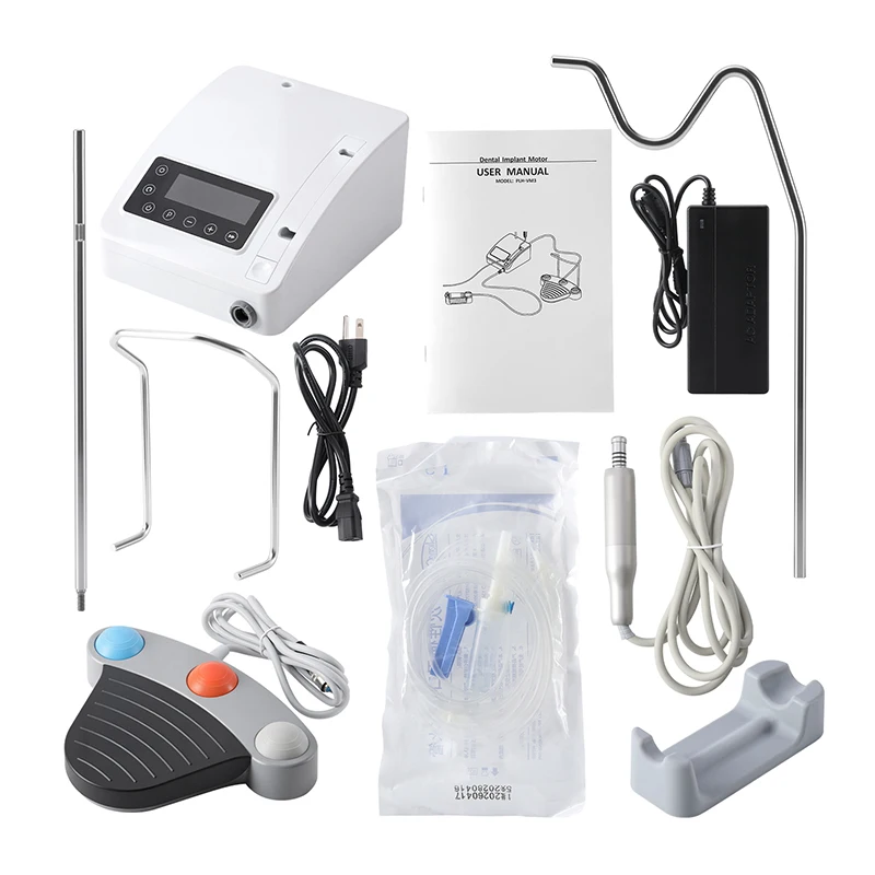 AZDENT Dentalimplantatmotor, bürstenloses chirurgisches Implantatsystem, LED-Touchscreen, 8 Programme, elektrisches System für Knochenchirurgie – Detail 7