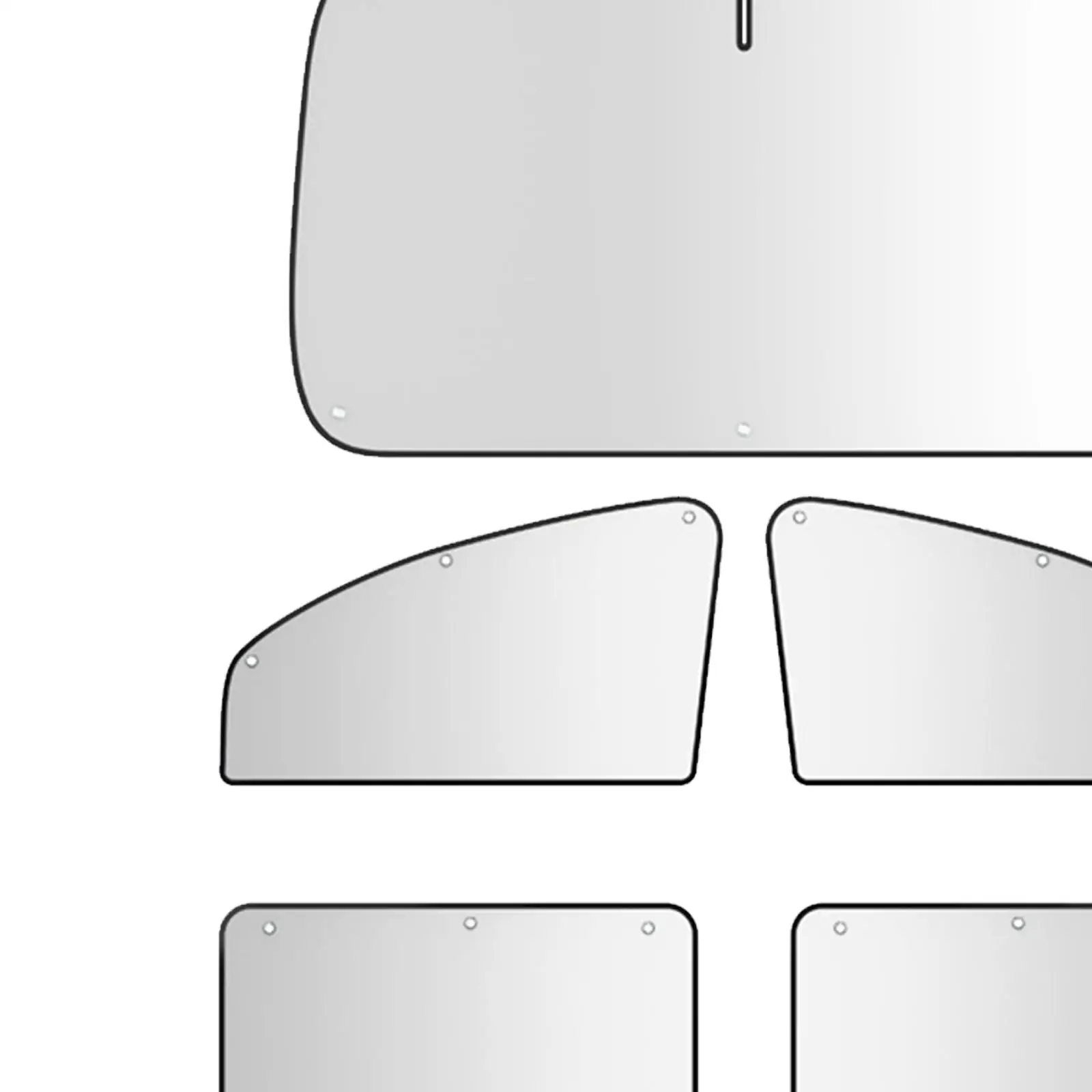 نافذة السيارة الظل الزجاج الأمامي العزل الحراري ديكور طوي سهلة التركيب لوازم غطاء الشمس للسيارات سيارة الداخلية SUV #5