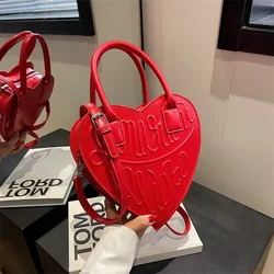 Fashion Y2K borse a tracolla New Chic progettato Sweet Heart Bag per le donne 2024 Spring Personality Handbag Bolsa Mujer fuchesi