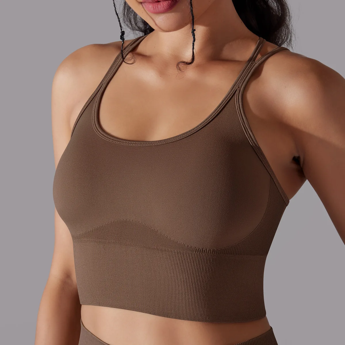 Super Soft Fabric Back Cross Sports Bra Gym Top Women Higher Quality Yoga Clothes Women Fitness Running Bra Workout Yoga Bra