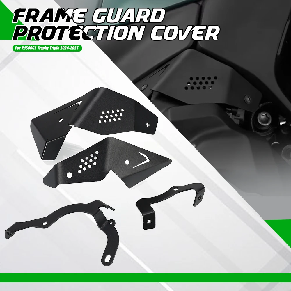

R 1300GS Frame Guard Protection Cover For BMW R1300GS Trophy Triple Black 2024-2025 Throttle Body Guard Cover Protector R1300 GS