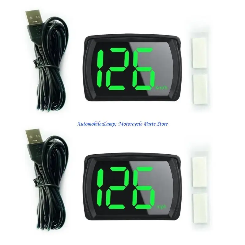 H7BD Speed Meter مقاييس رأس HUD UP عرض USB Connection LED عداد السرعة