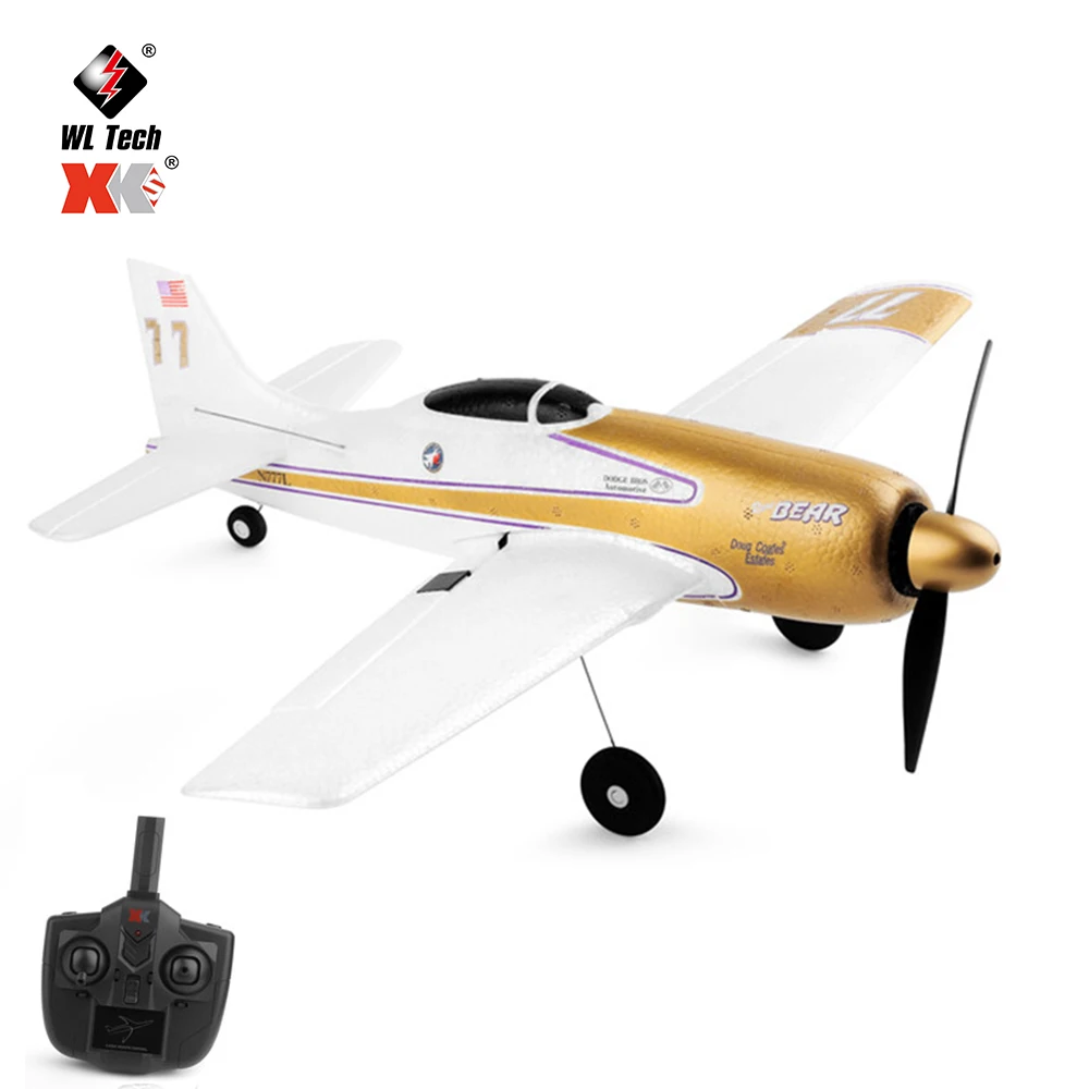 WLtoys XK A260 RC Airplane 4CH Rarebear F8F EPP 6 Axis Stability RC Airplane Foam Air Toy Plane 3D/6G System 384mm Wingspan Kit