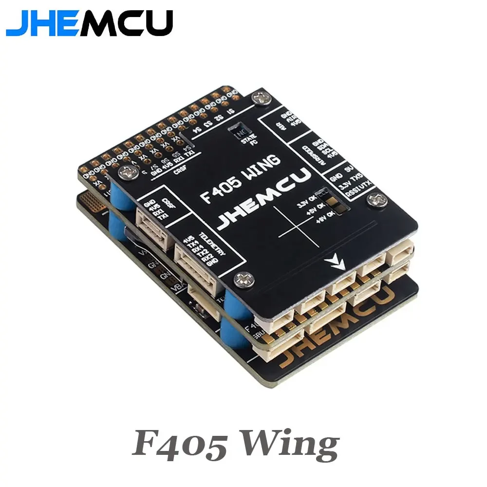 

JHEMCU F405 Wing INAV Контроллер полета Встроенный барометр Гироскоп OSD Blackbox BEC для радиоуправляемого самолета с фиксированным крылом
