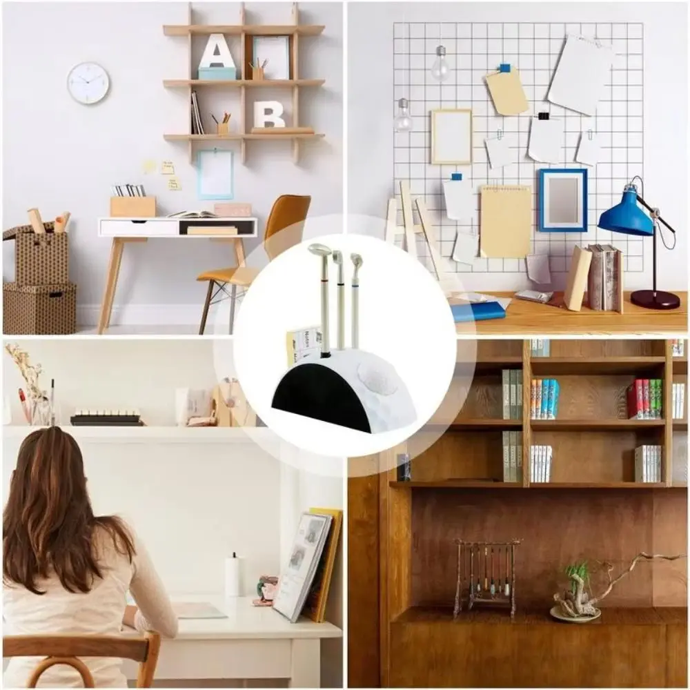 1 set Golfer Pennen Mini Desktop Golf Decoratie Decoratie Nieuwigheid Golfbal Potlood Houder 3 Kleuren Anti Slip Basis Golf Pen Set