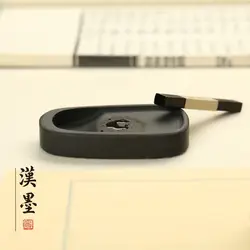 High appearance inkstone rough ribbed round writing warp inkstone ribbed inkstone small inkstone grinding block