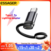 Essager Lighting To USB C Adapter 3A Fast Charging OTG for iPhone 15 xr Pro Type C To Lighting iPhone Connector OTG Converter
