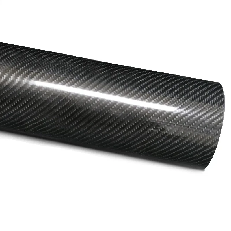 Transparent Glossy Carbon Film Vinyl Wrap 5D Carbon Fiber Stickers TPU PPF Car Wrap Vinyl Film