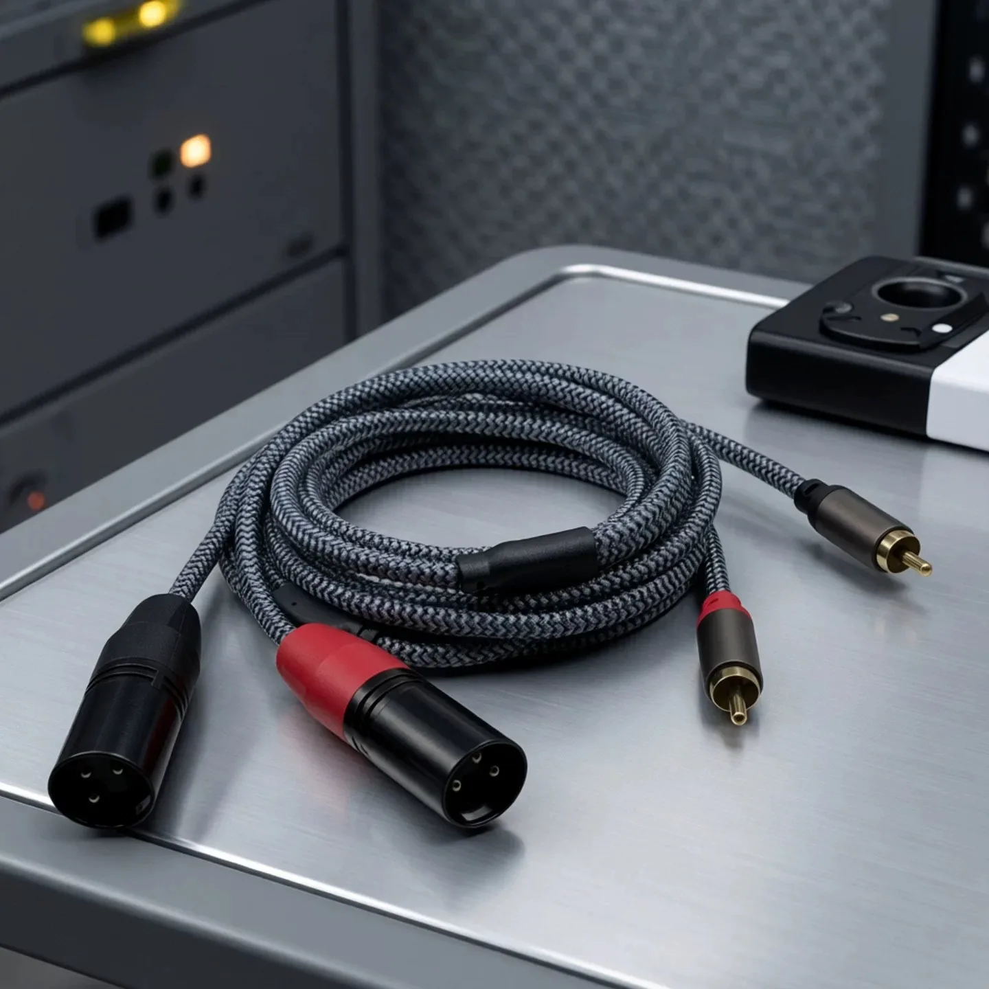 Cable de audio HIFI 2RCA a 2XLR (macho), cable XLR de 3 pines (hembra) a RCA macho para altavoz, amplificador, mezclador, cable de conexión