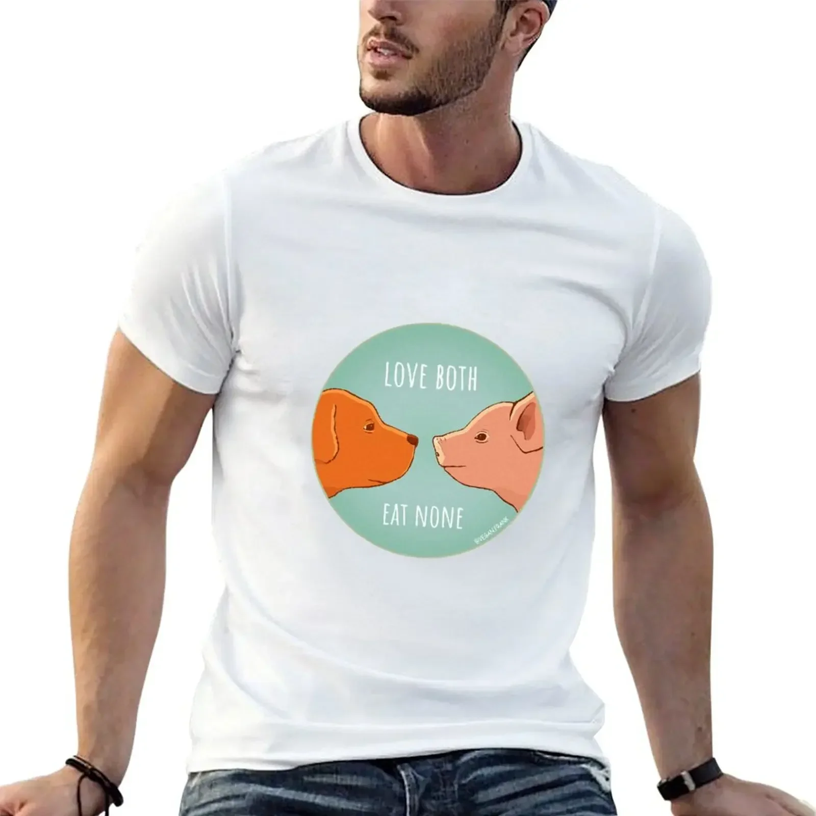 Equality - pig and dog T-Shirt sweat oversized custom shirt slim fit t shirts for men