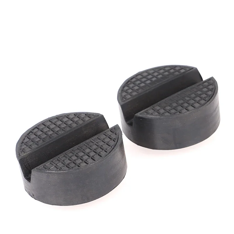 1 قطعة سيارة سوداء رفع جاك حامل منصات مطاطية المطاط الأسود مشقوق الطابق جاك الوسادة