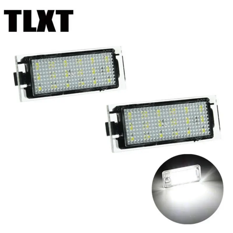 For Renault Vel Satis Twingo II Clio III IV Espace IV Laguna III/ II Master II Megane II/ III Car License Plate Lamp LED Lights