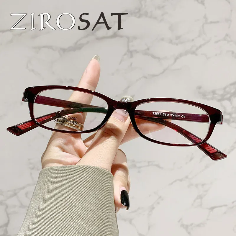 ZIROSAT 22512 New Non-magnetic tr90 Myopia Glasses Retro Square Optical Prescription Eyeglasses Frame For Men Or Women