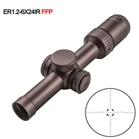 T-eagle XT 1.2-6 X24 IR FFP Tactical Riflescope Spotting Hunting Optical Rifle Scope Collimator Airgun Airsoft Sight with Light