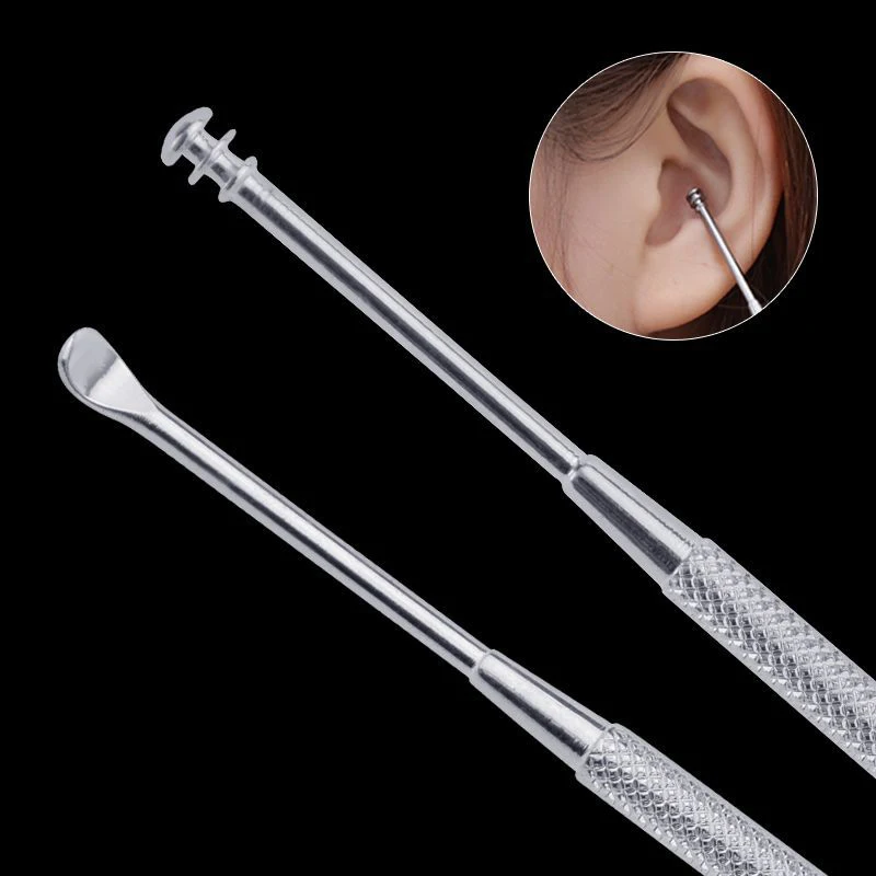 8Pcs/lot Stainless Steel Earwax Collector Spiral Turn Ear Pick Ear Pick To Clean The Ear Portable Ear Cleaning Tool