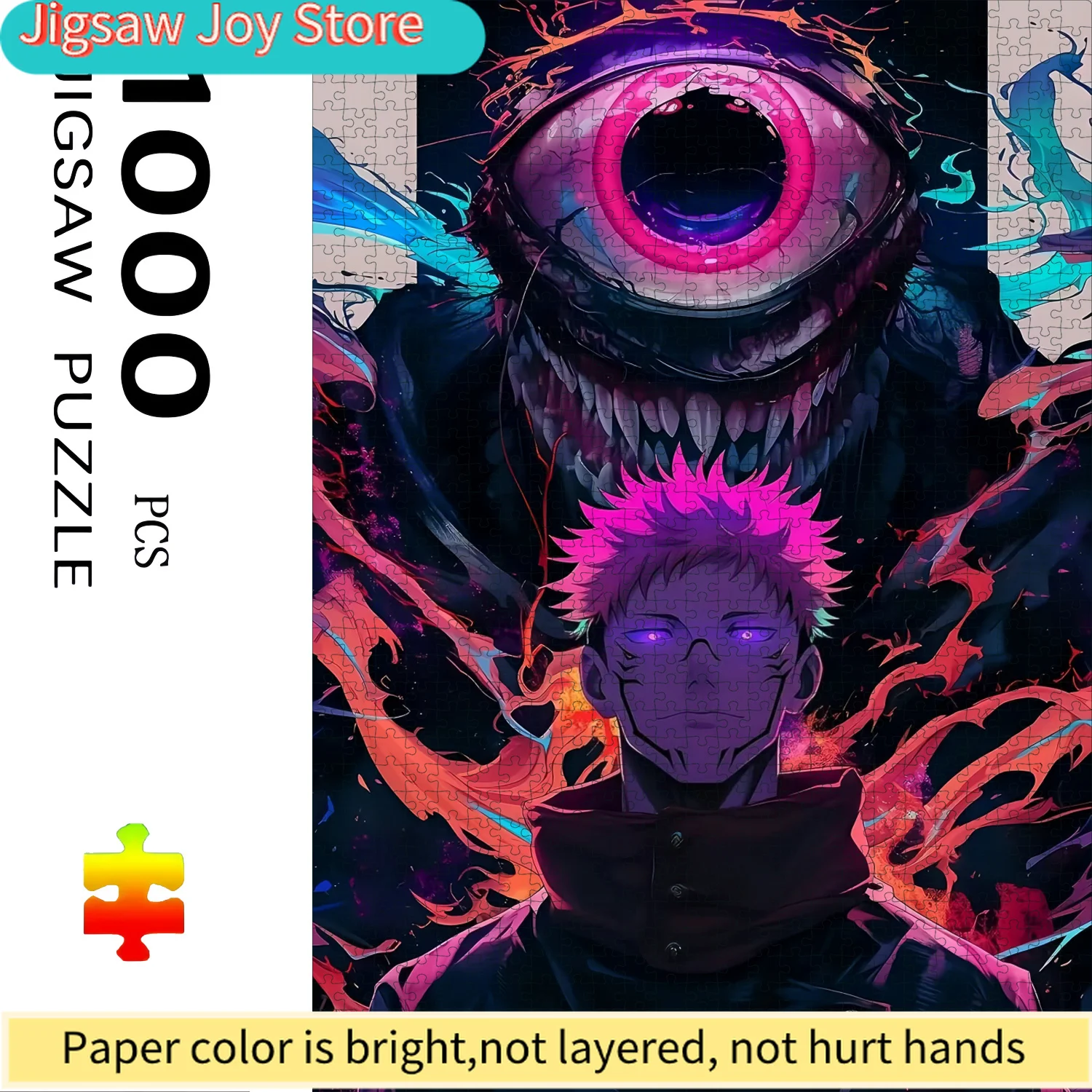 

s Manga Themed Puzzle Suitable for Adults & Families - Large Challenging Brain Teaser with Characters, Collectible Gift Idea,