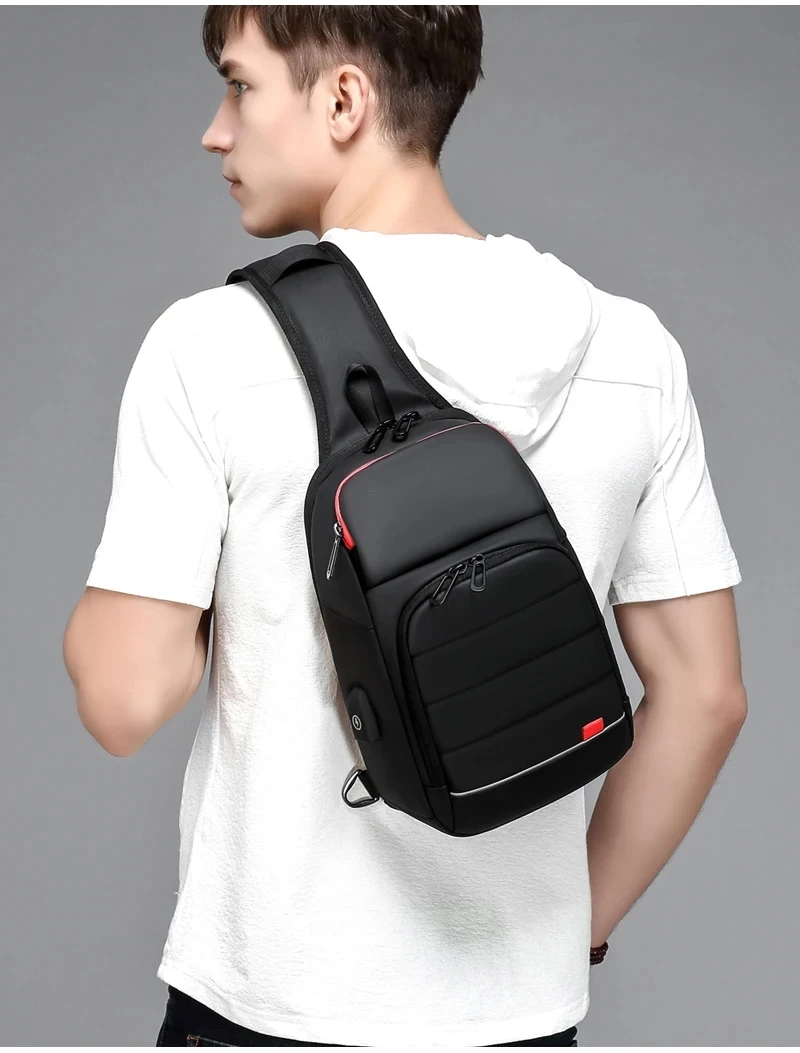 Bolso de pecho para hombre, bandoleras para hombre, bolsos de mensajero impermeables, bolso de hombro tipo bandolera con
