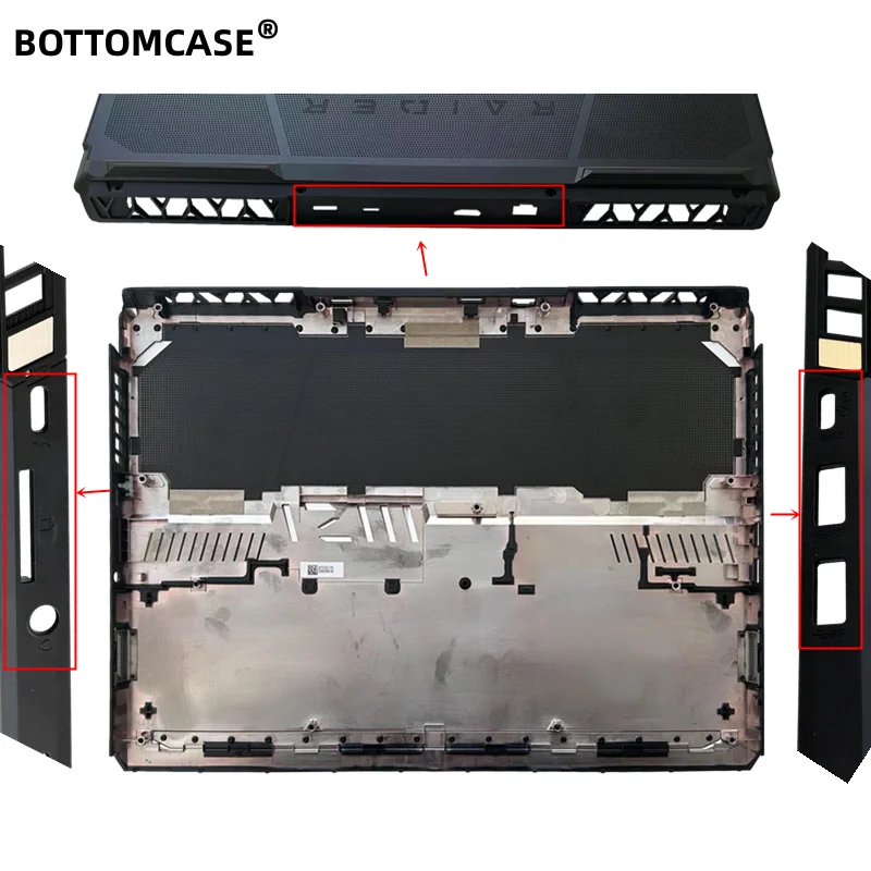 BOTTOMCAS New For MSI Raider GE78HX 13V MS-17S1 LCD Back Cover/LCD Bezel/Palmrest/Bottom Case Cover/Hinges/Hinges Cover