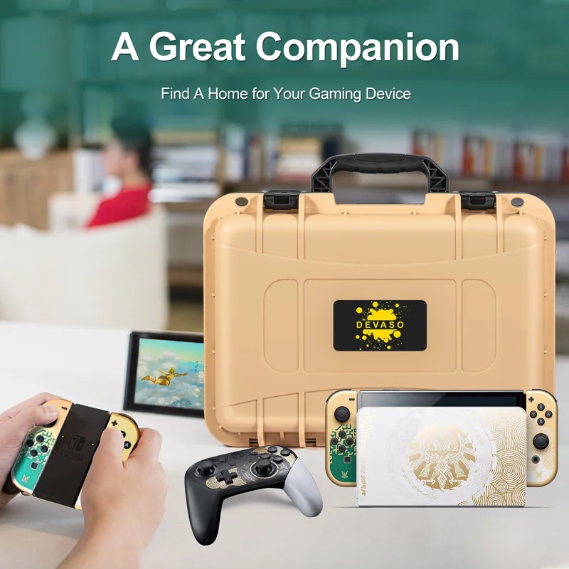 Imagem -04 - Estojo Impermeável para Nintendo Switch Kingdom Tears Bolsa de Viagem Oled Model Console Pro Controller Acessórios do Jogo